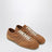 Brauner Sneaker aus Leder und Wildleder