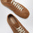 Sneaker marrone in pelle e suede