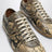 Beige Ledersneaker
