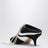 Mules 65 in suede e pelle neri e bianchi