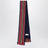 Navyblauer Wollschal mit mehrfarbigem Jacquardmuster