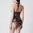 Aster Navy Jacobean one-piece swimsuit