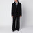Manteau noir en laine mélangée