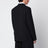 Black double-breasted jacket in wool
