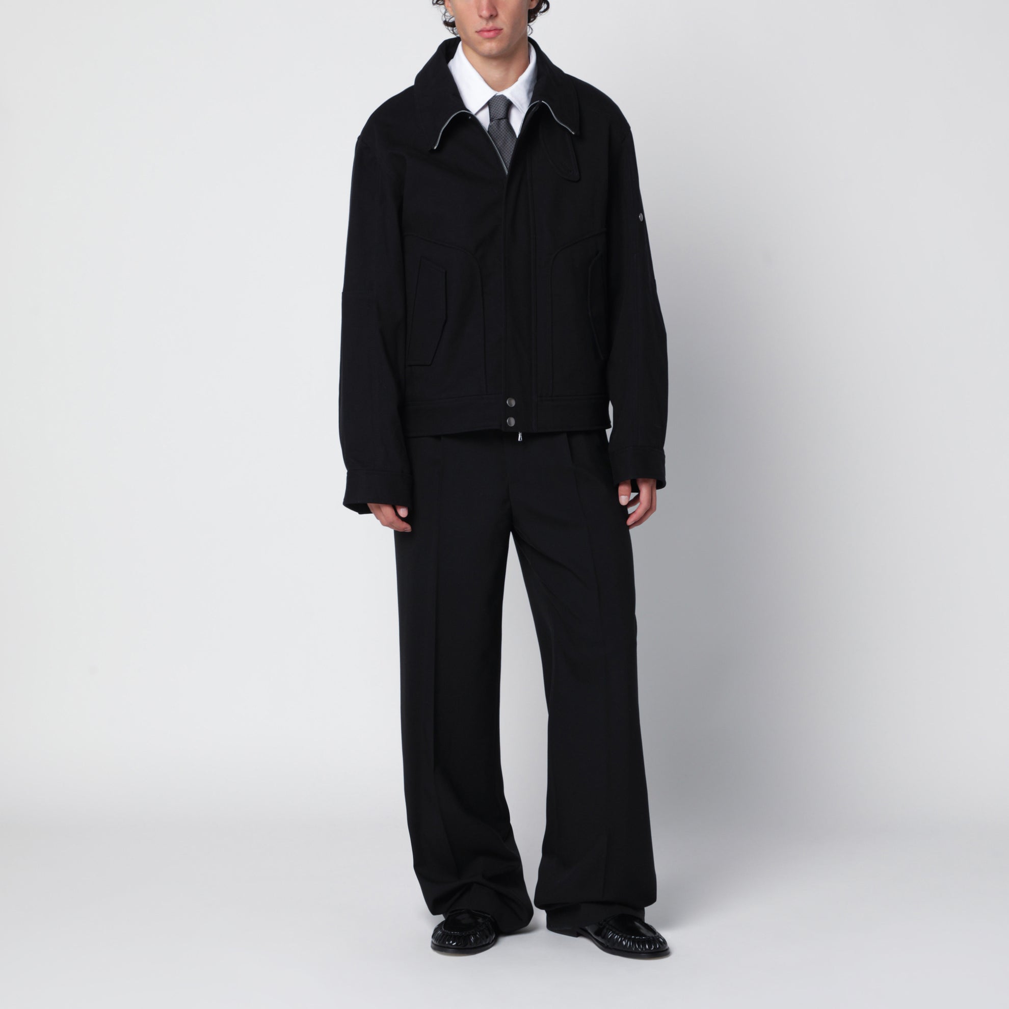 Veste en coton noir