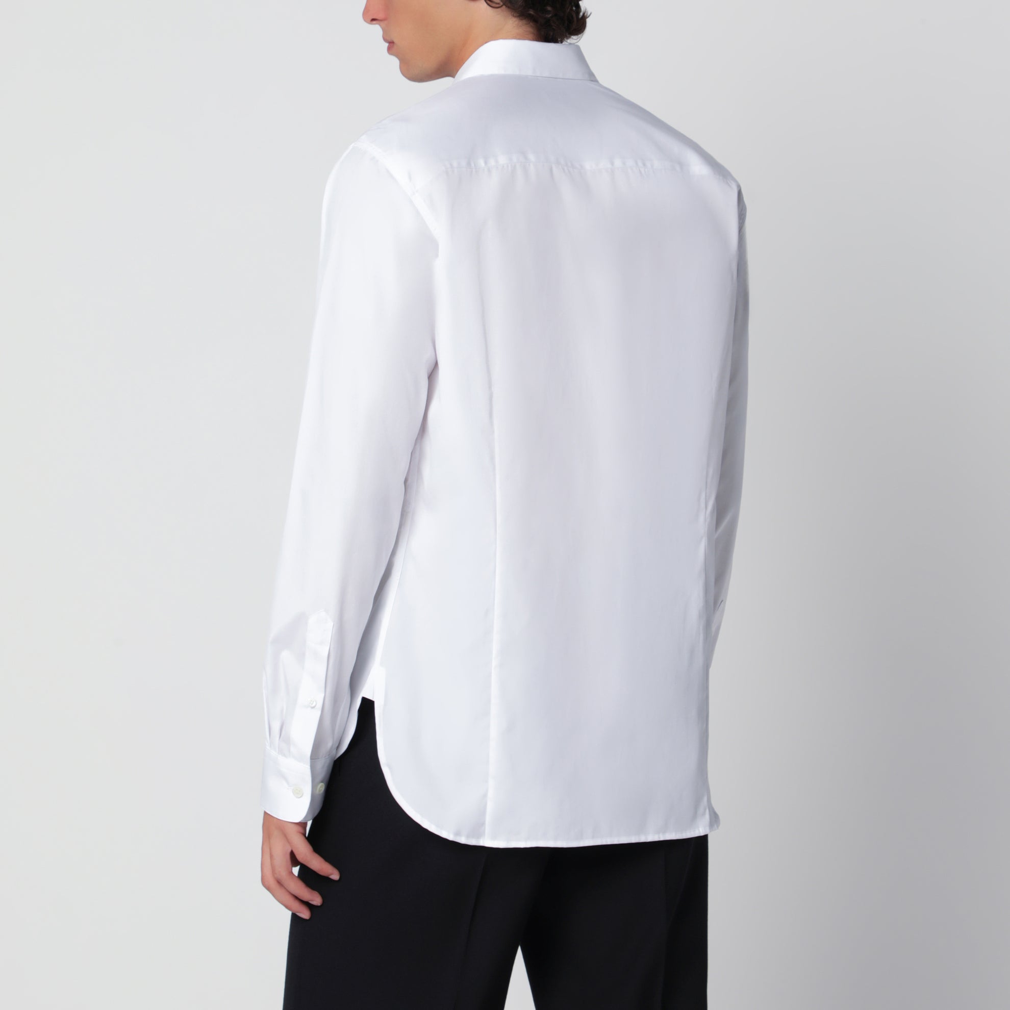 Camicia bianca in popeline di cotone