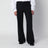 Pantaloni con cintura neri in lana