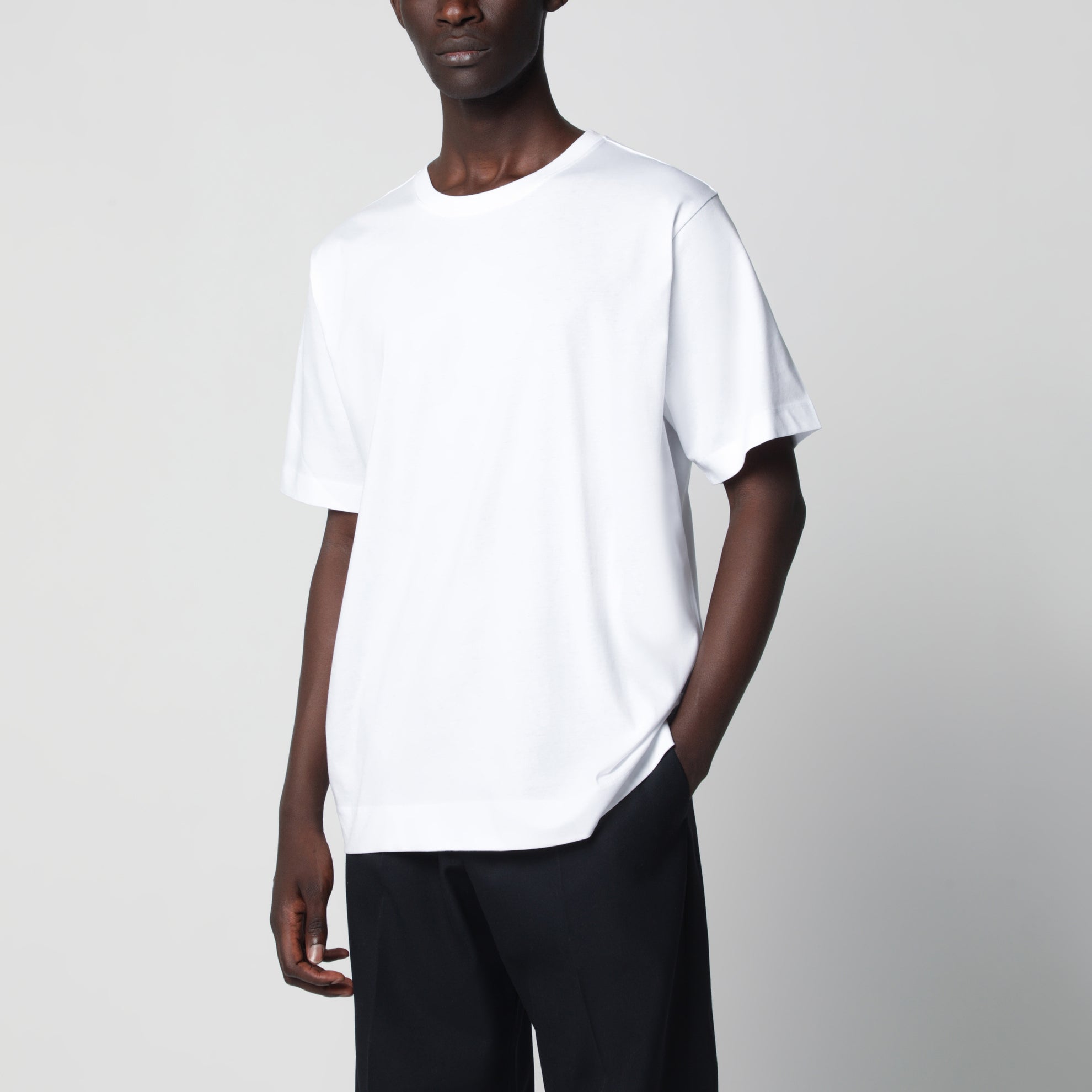 T-shirt bianca in cotone