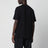 T-shirt nera in cotone