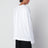 T-shirt a maniche lunghe bianca in cotone