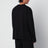 T-shirt a maniche lunghe nera in cotone