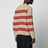 Beiger gestreifter Pullover aus Wollmischung