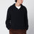 Pull bleu marine en laine côtelée