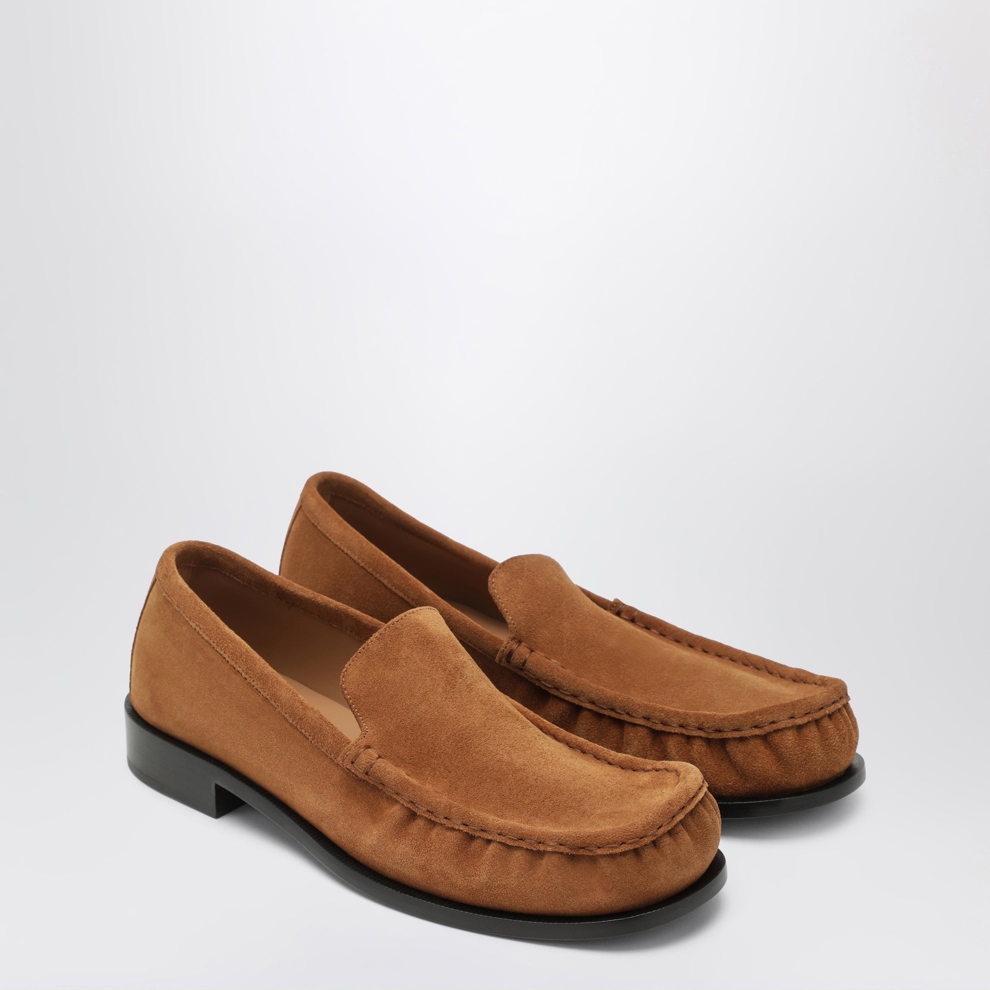 Mocassins en daim marron
