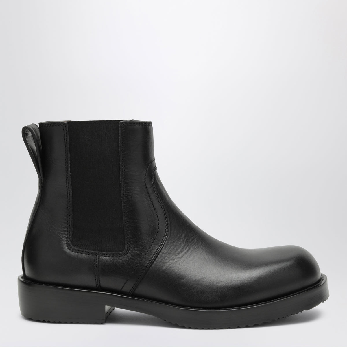 Bottines Chelsea en cuir noir