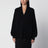 Cardigan asymétrique noir en cachemire