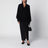 Cardigan asymétrique noir en cachemire