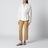 Beige ankle-length trousers in viscose blend