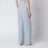 Light blue trousers in viscose blend