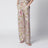 Sequin trousers with floral pattern