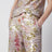 Sequin trousers with floral pattern