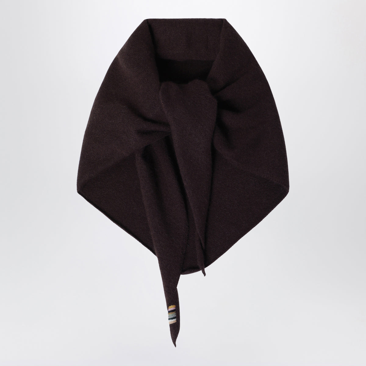 Dark brown cashmere bandana no. 35