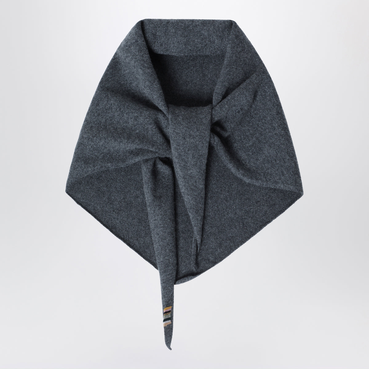 Dark grey N°35 Bandana in cashmere