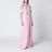 Long pink off-shoulder dress