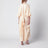 Robe caftan longue rose avec col en V