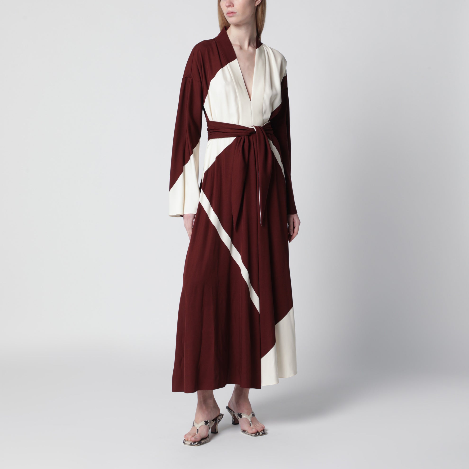 Bedrucktes Kleid aus Viskose-Twill