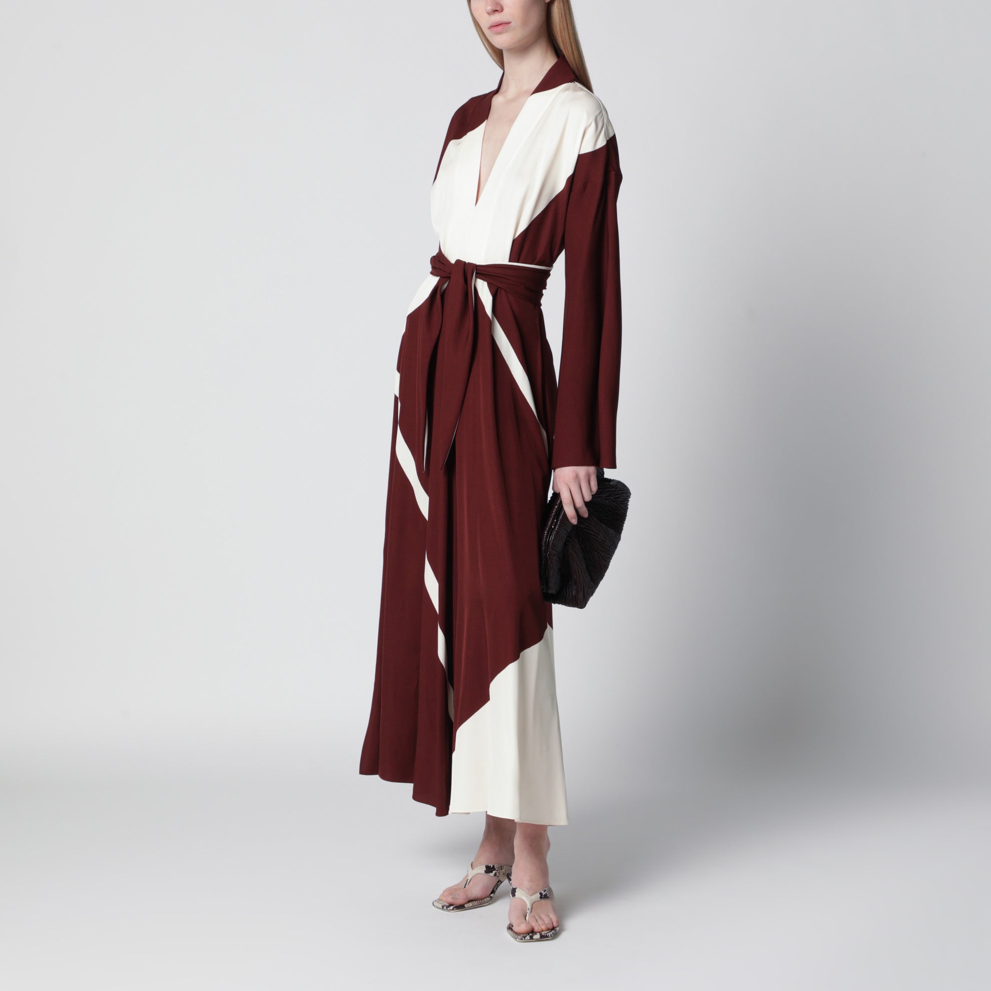 Bedrucktes Kleid aus Viskose-Twill