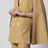 Veste croisée beige ocre en soie