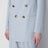 Light blue double-breasted tweed jacket