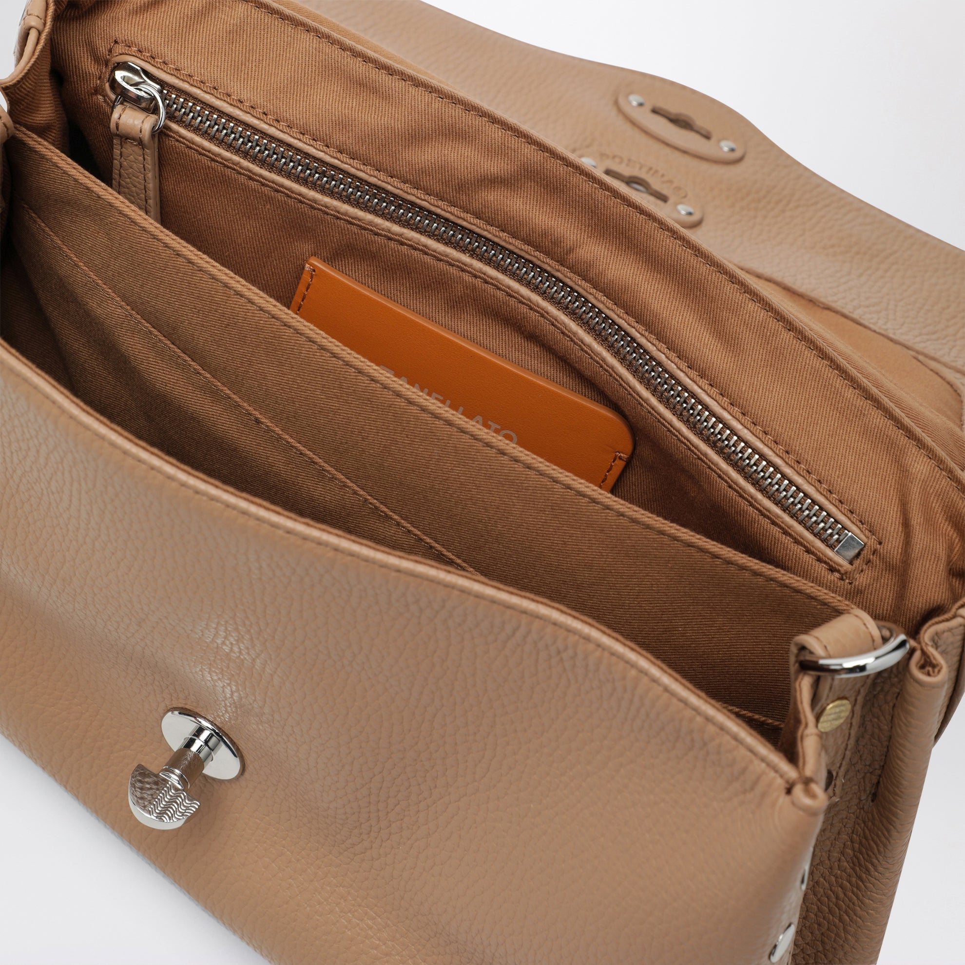 Borsa Postina piccola marrone cantuccio