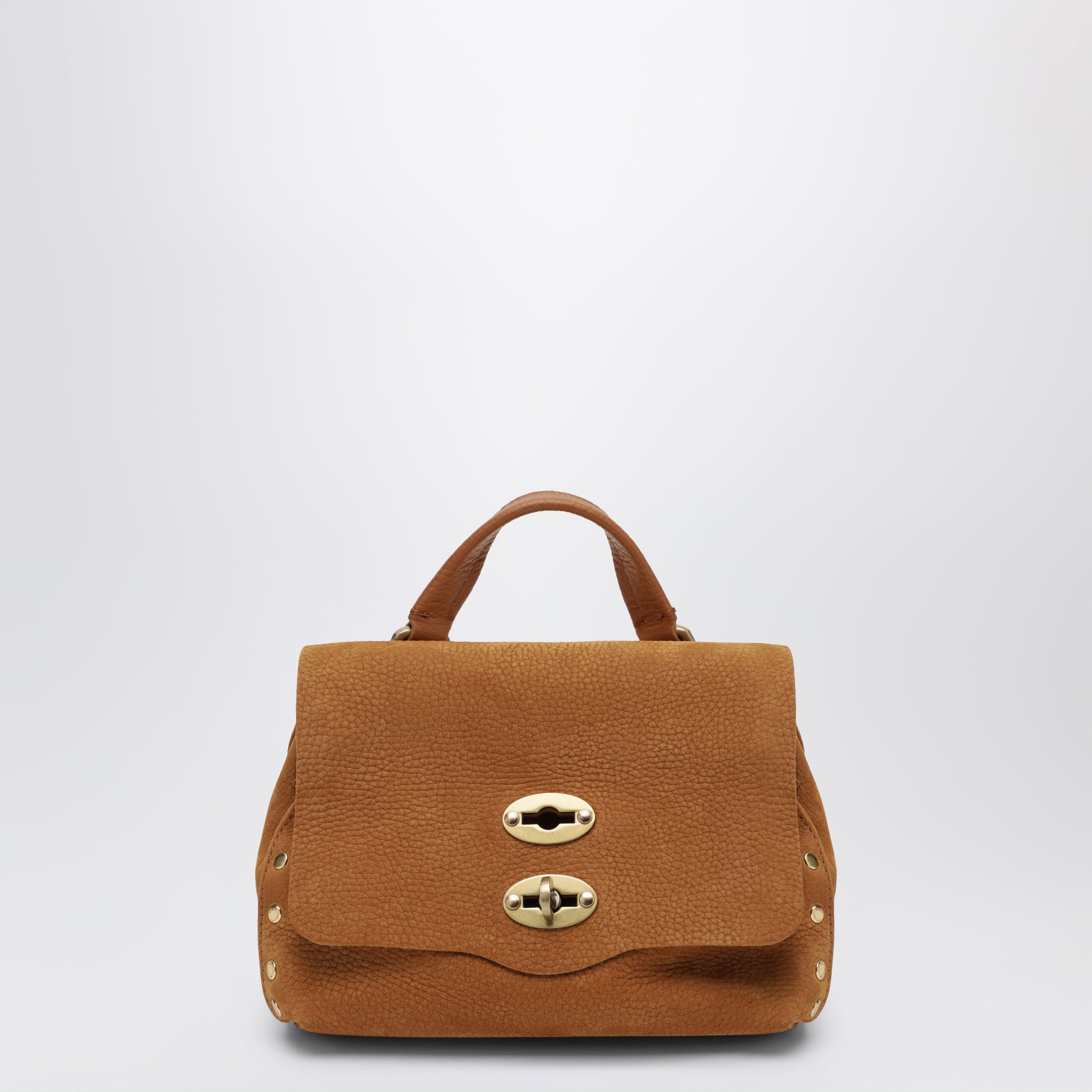 Postina Baby Tasche aus Nubukleder in Brandy