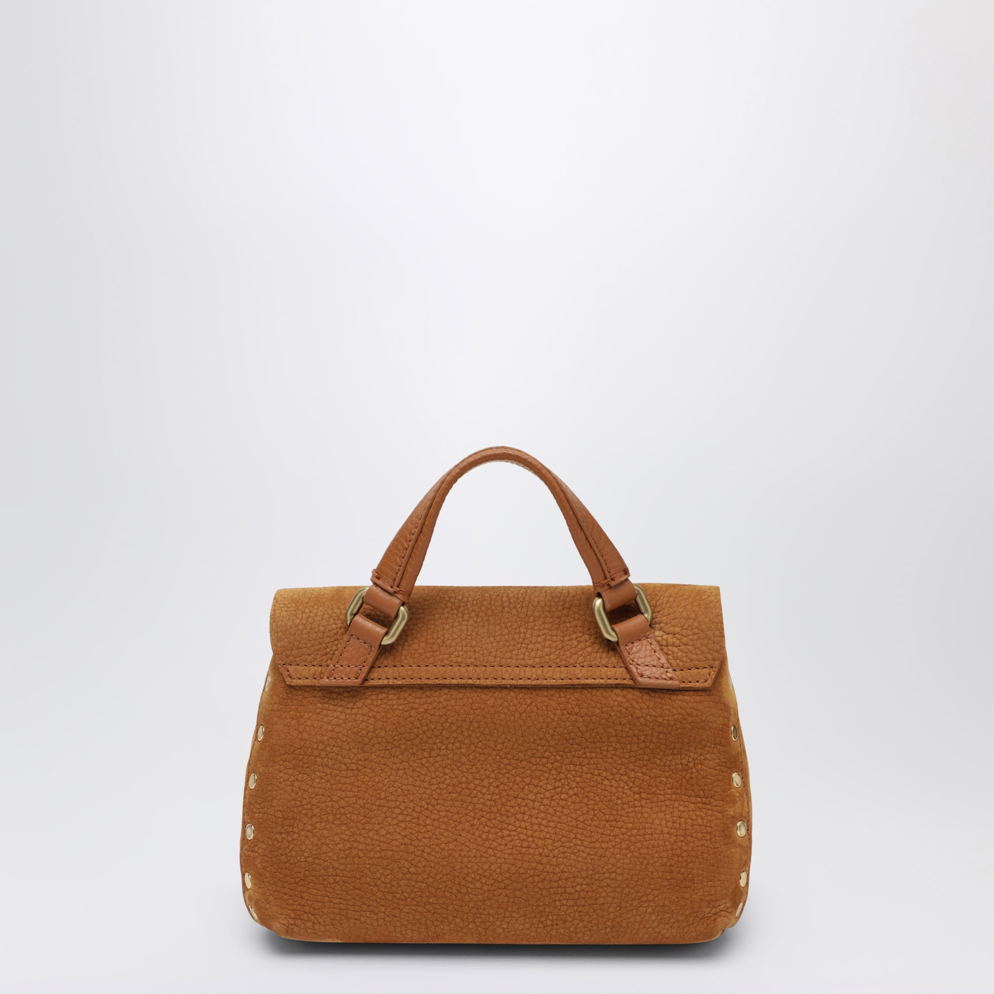 Postina Baby Tasche aus Nubukleder in Brandy
