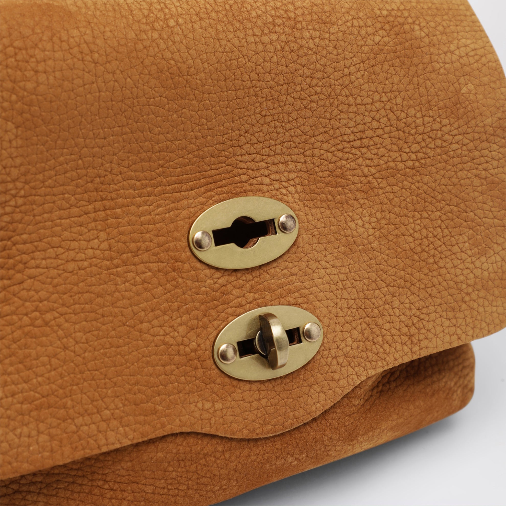Postina Baby Tasche aus Nubukleder in Brandy