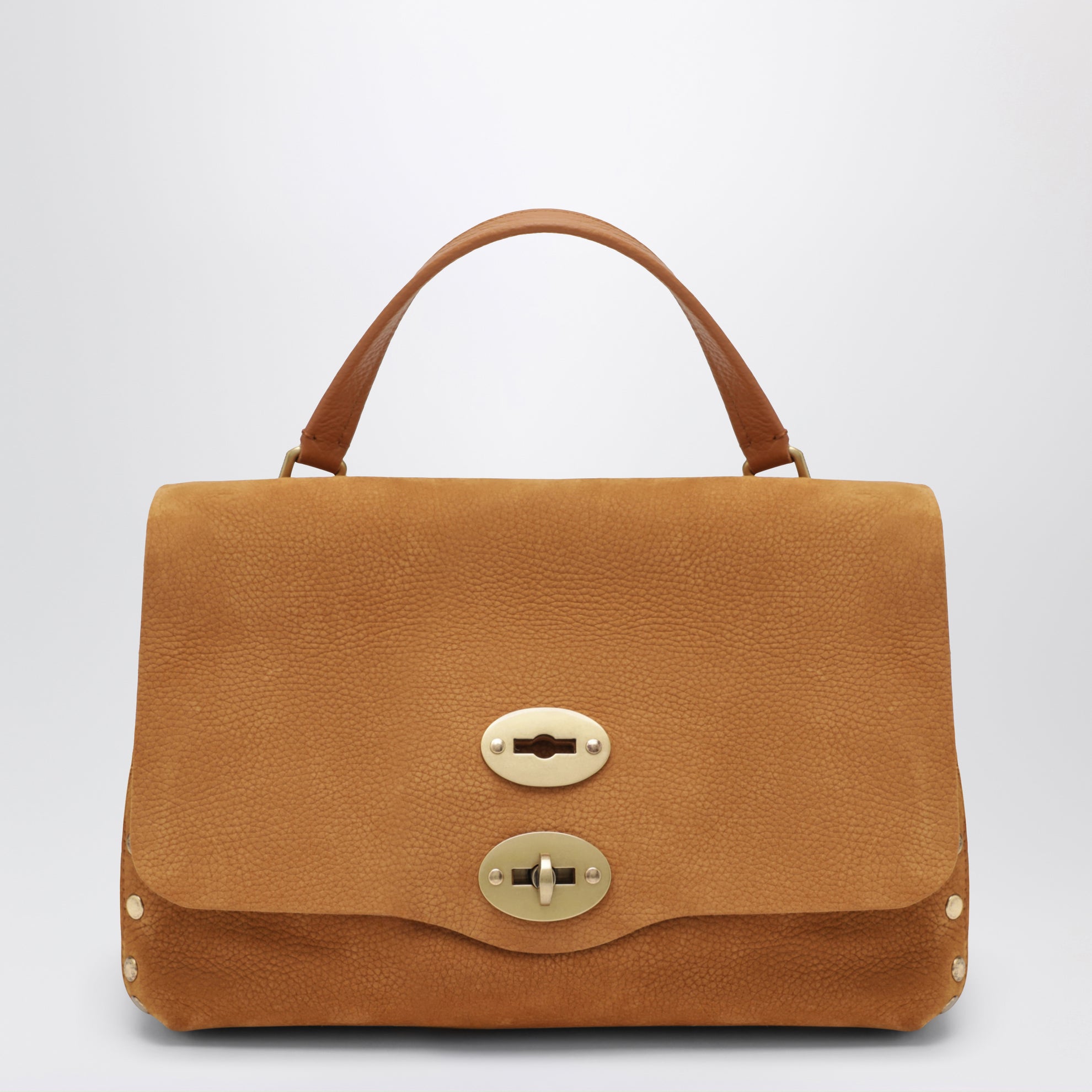 Small Postina bag in Brandy nubuck