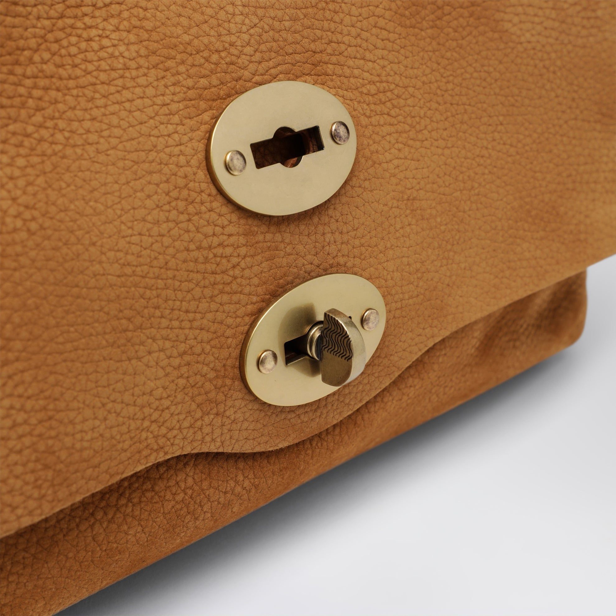 Small Postina bag in Brandy nubuck