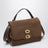 Borsa Postina piccola marrone in nabuk