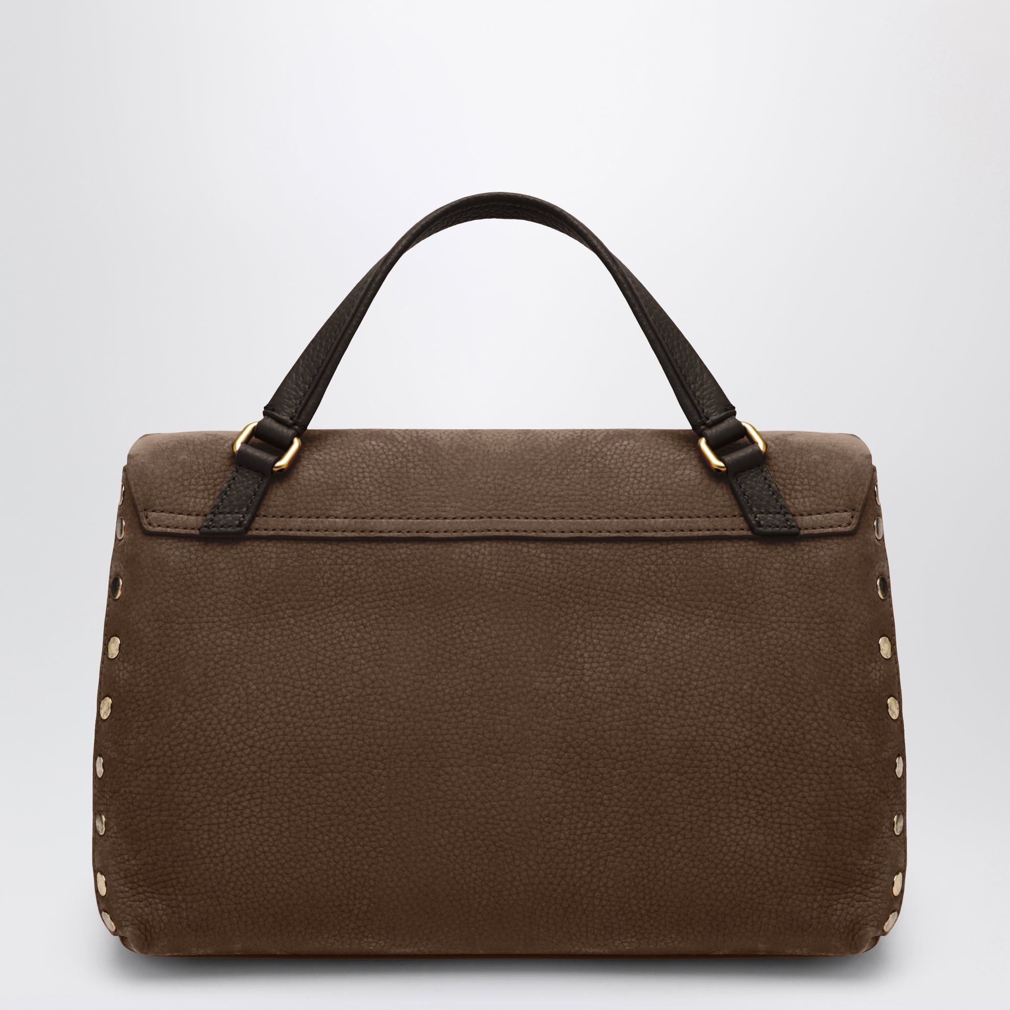 Borsa Postina piccola marrone in nabuk