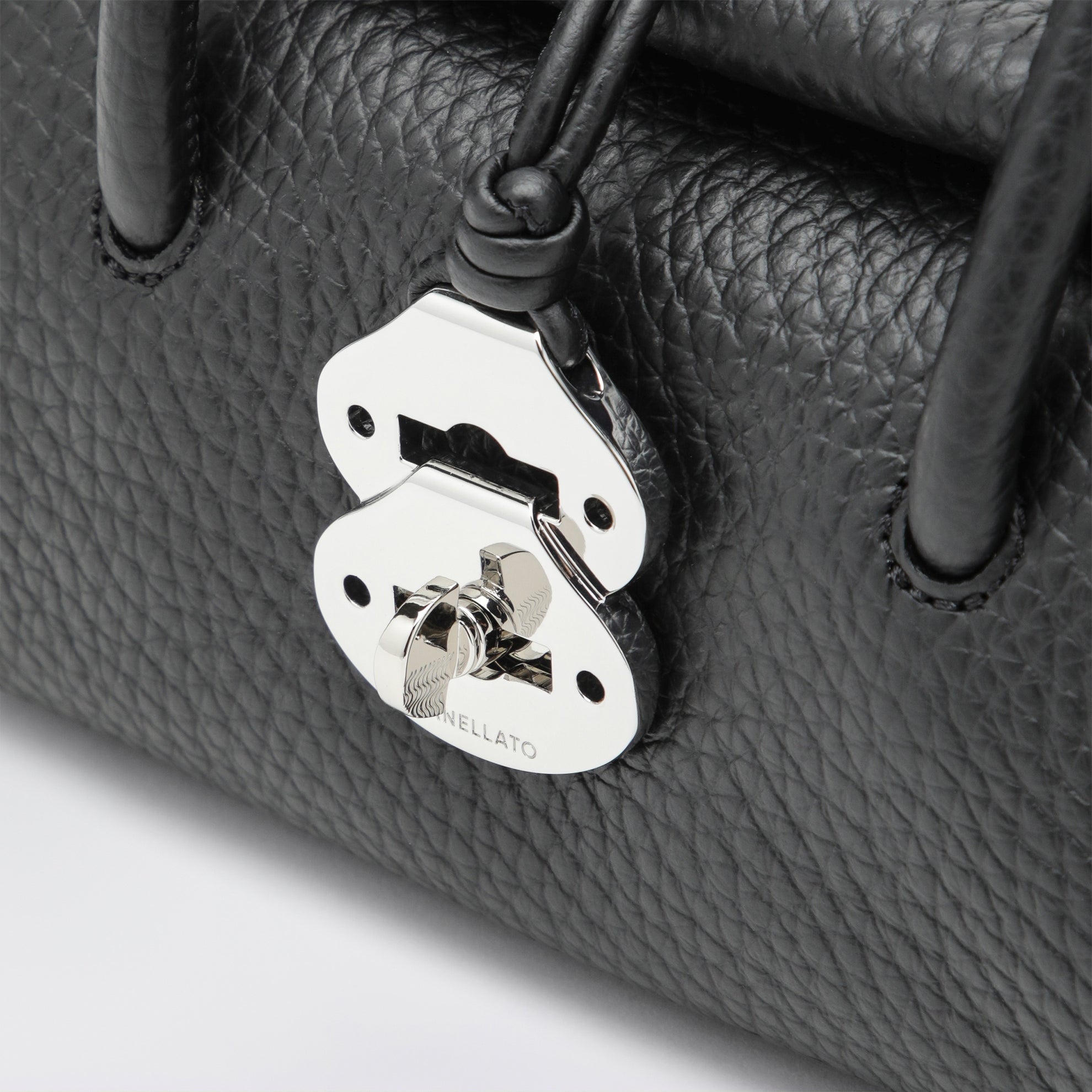 Dotta Baby black grained leather bag