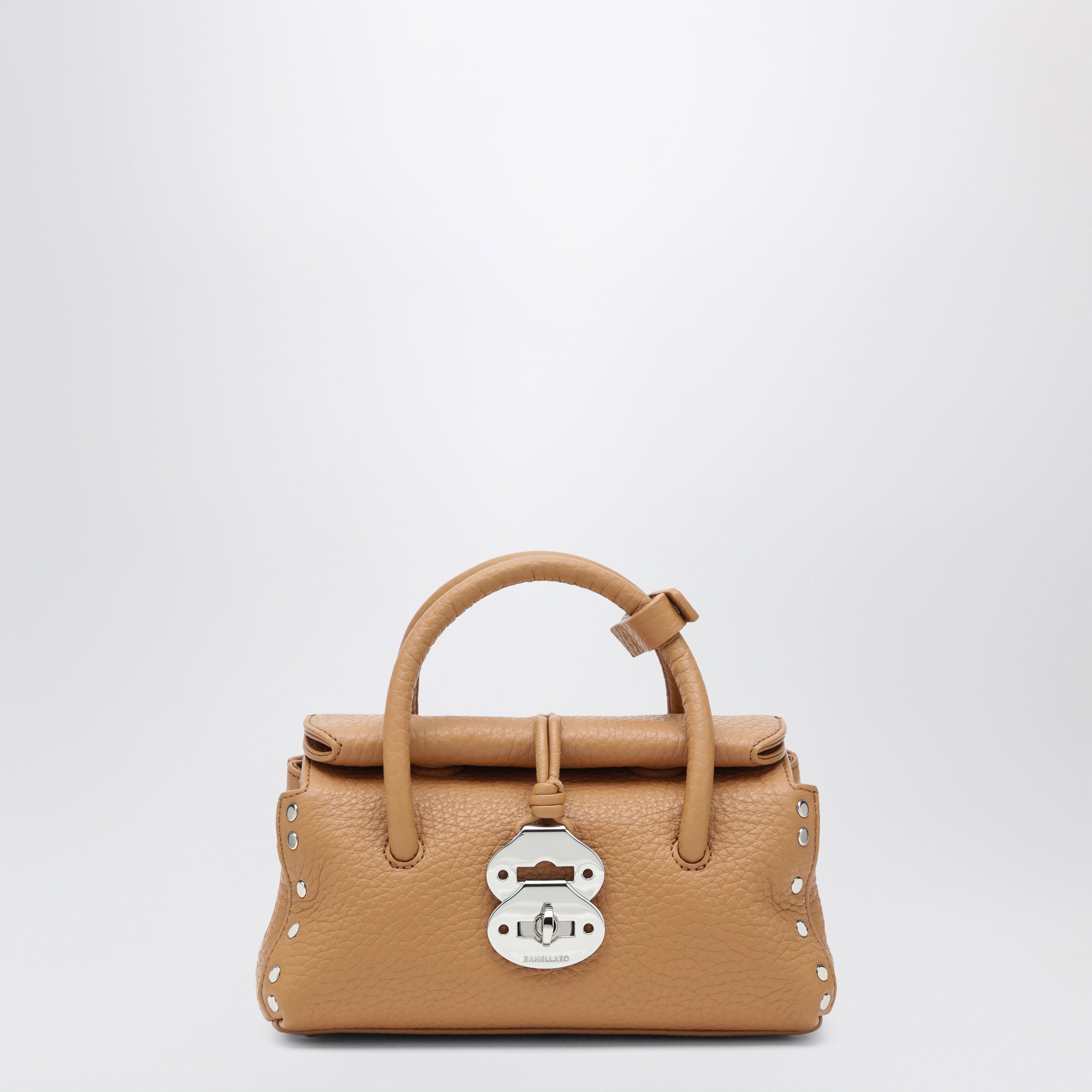 Zanellato Dotta Baby amaretto grained leather bag | TheDoubleF