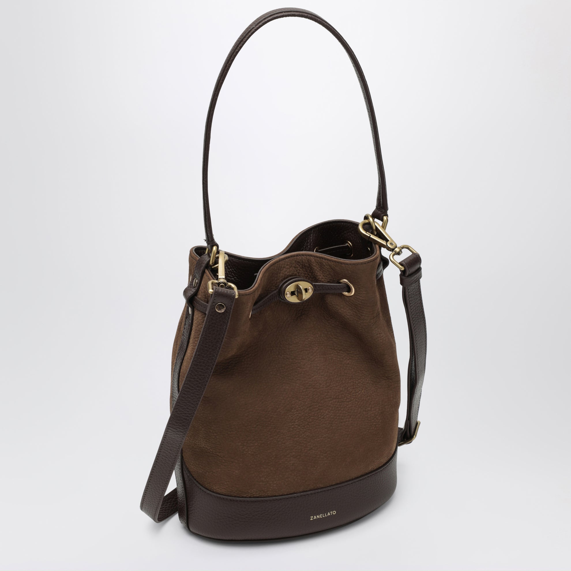 Sac Mondà en nubuck marron