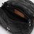 Borsa Postina piccola nera liquirizia in tessuto imbottito