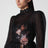 Mini-robe Valiant noire en lin et soie