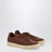 Brown leather sneakers