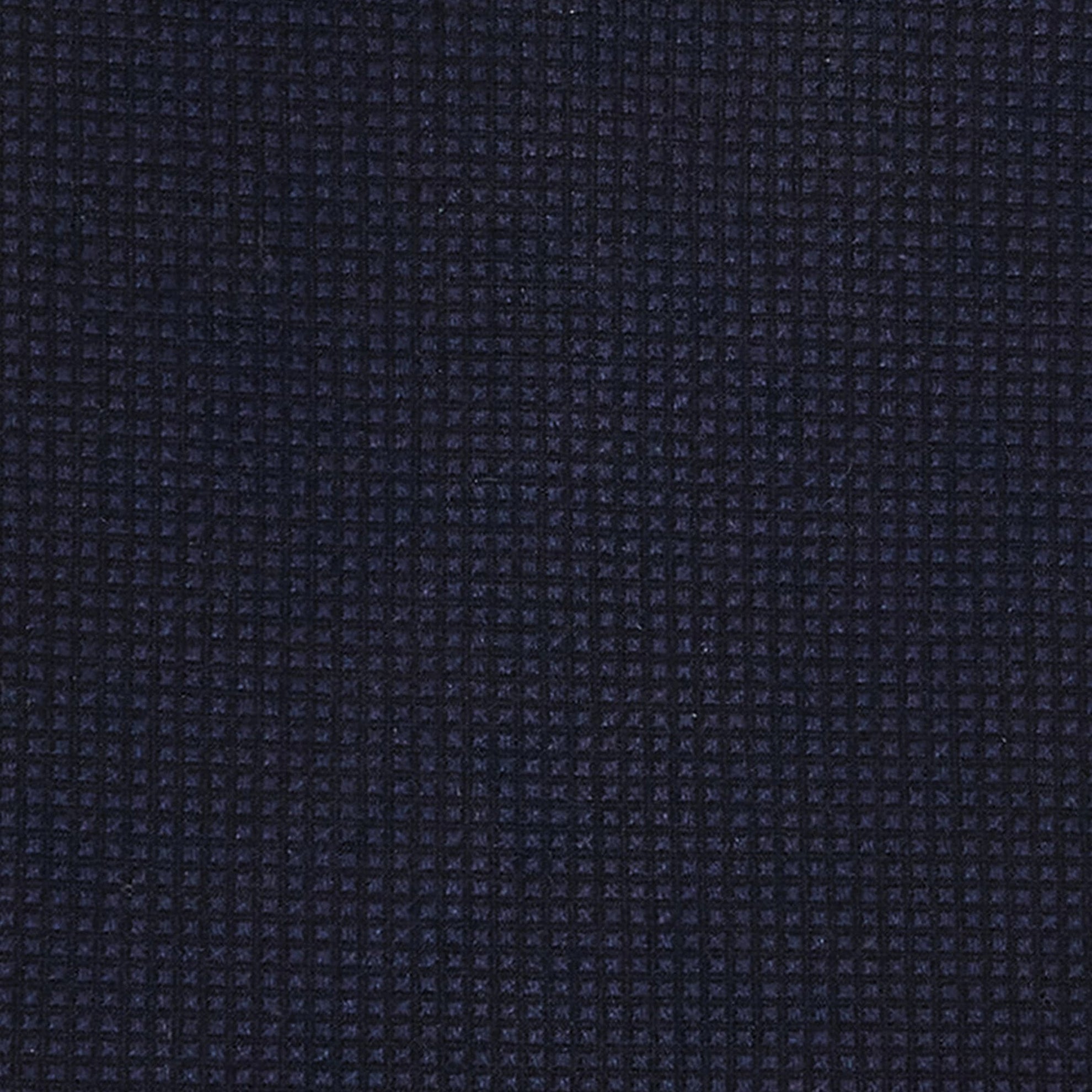Cravatta in seta e cotone piquet blu navy