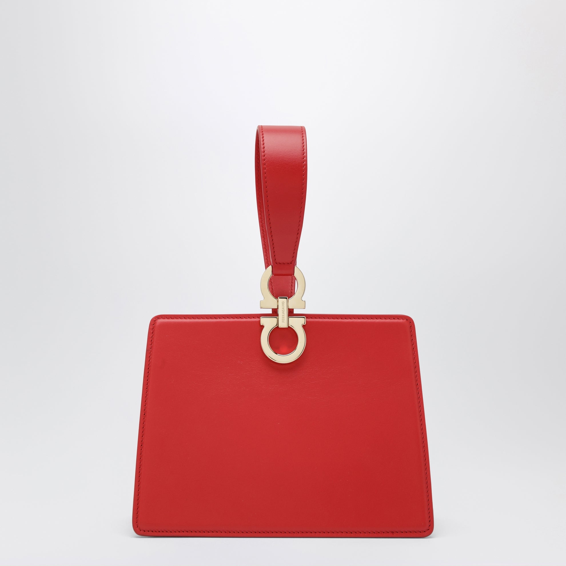 Mini clutch double Gancini rouge
