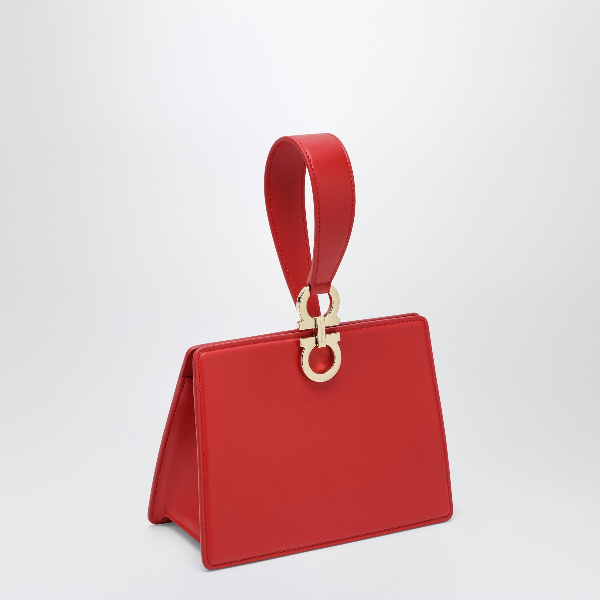 Mini clutch double Gancini rouge